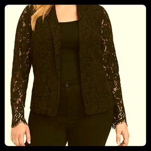 Black lace blazer